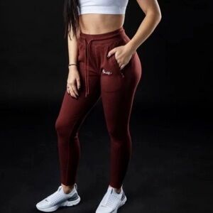 Alphalete red burgundy Jogger